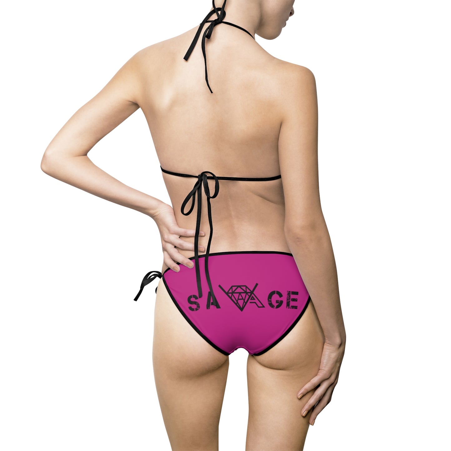 VA Savage Women's Pink Bikini Swimsuit