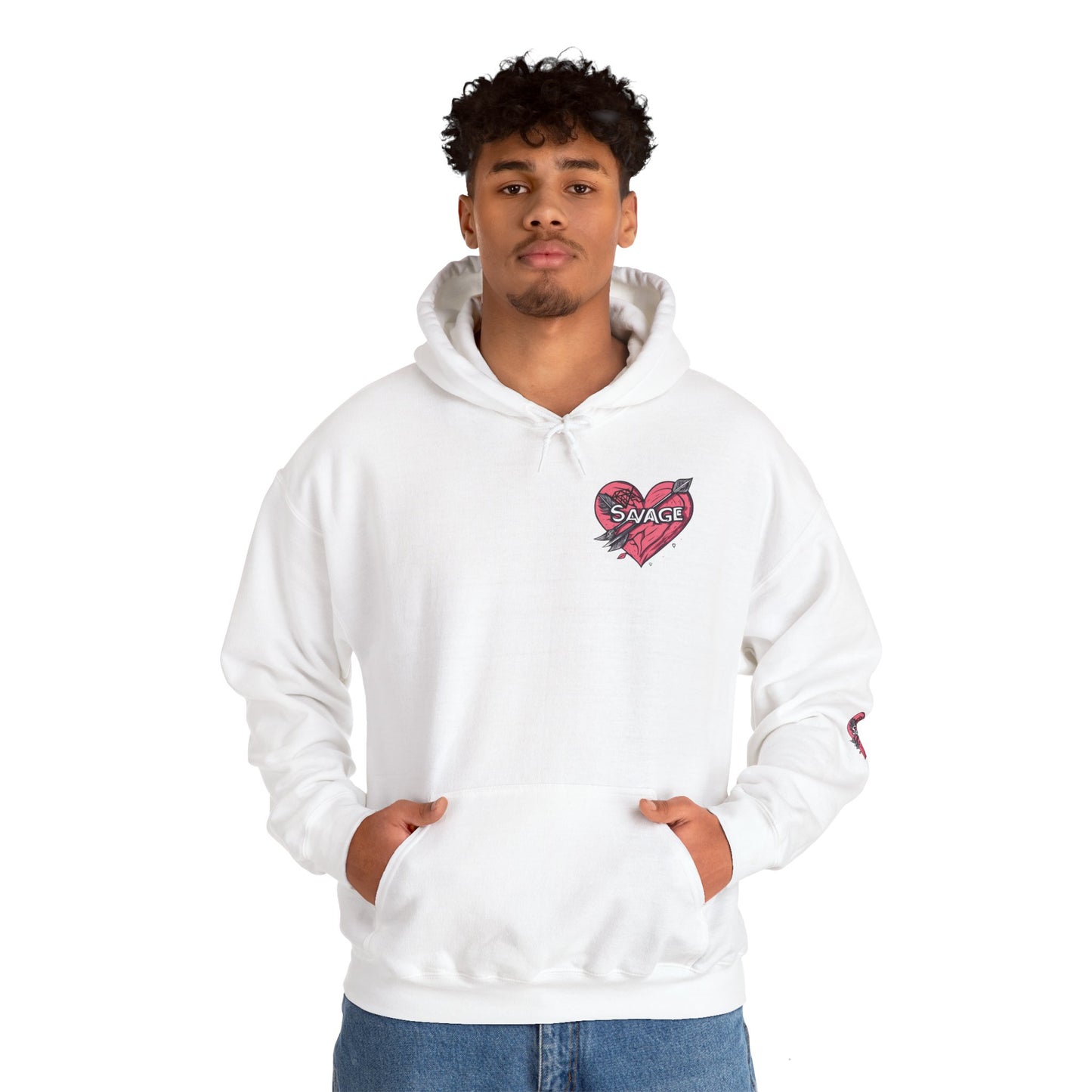 VA SAVAGE "Bow & Heart"  Hoodie