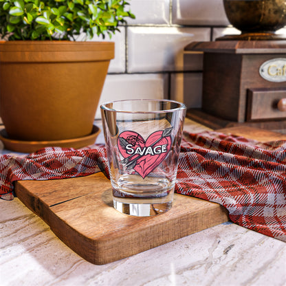 VA Savage "Bow & Heart" Shot Glass - 1.5oz