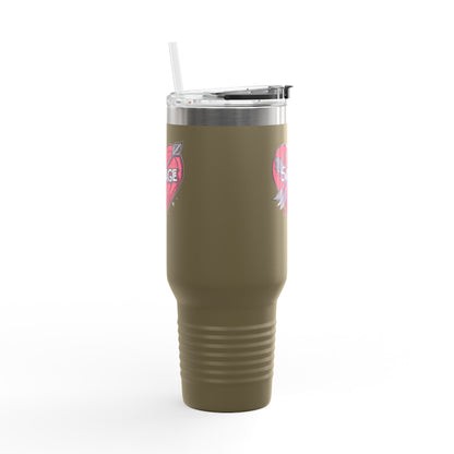 VA Savage "Bow & Heart"  Insulated Travel Mug