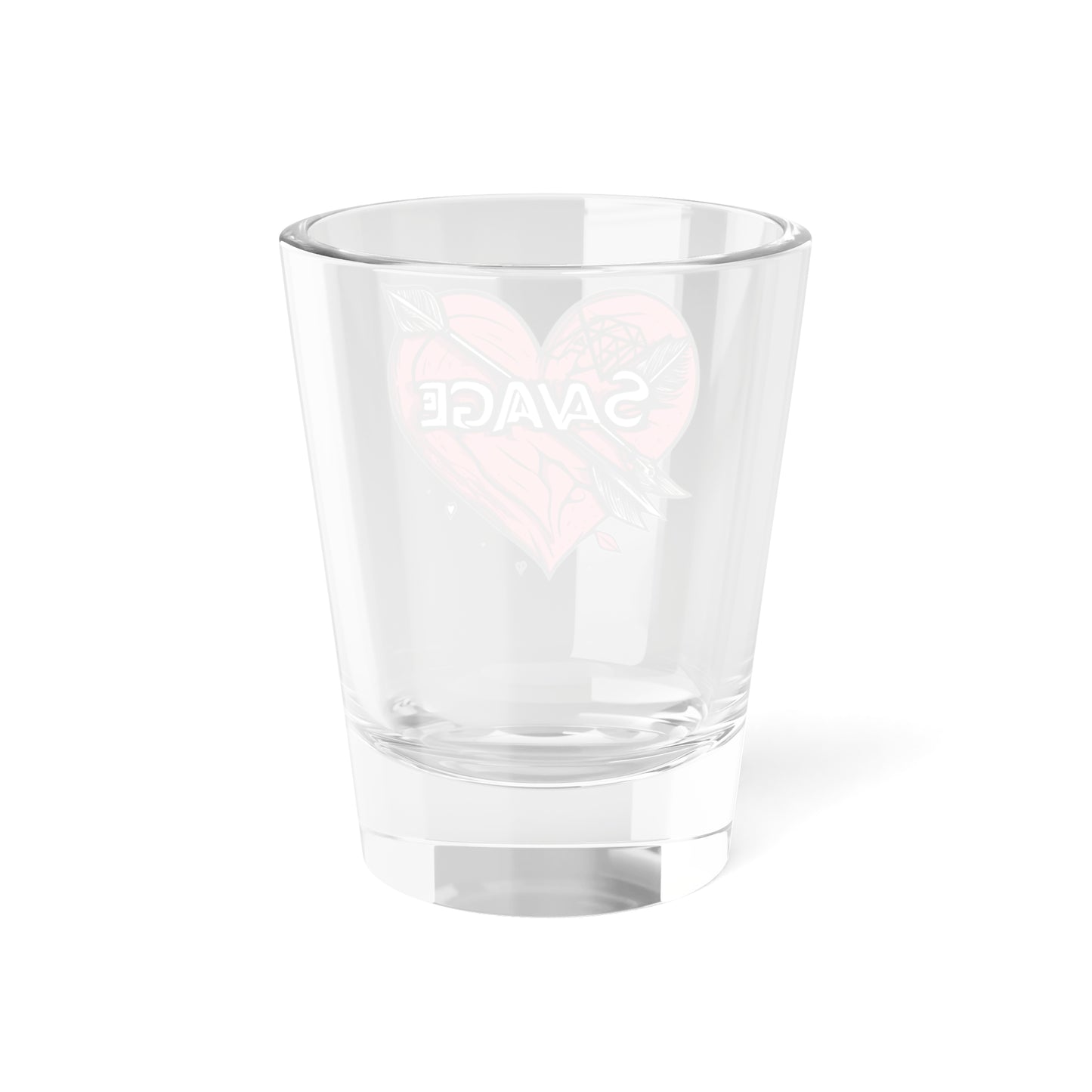 VA Savage "Bow & Heart" Shot Glass - 1.5oz