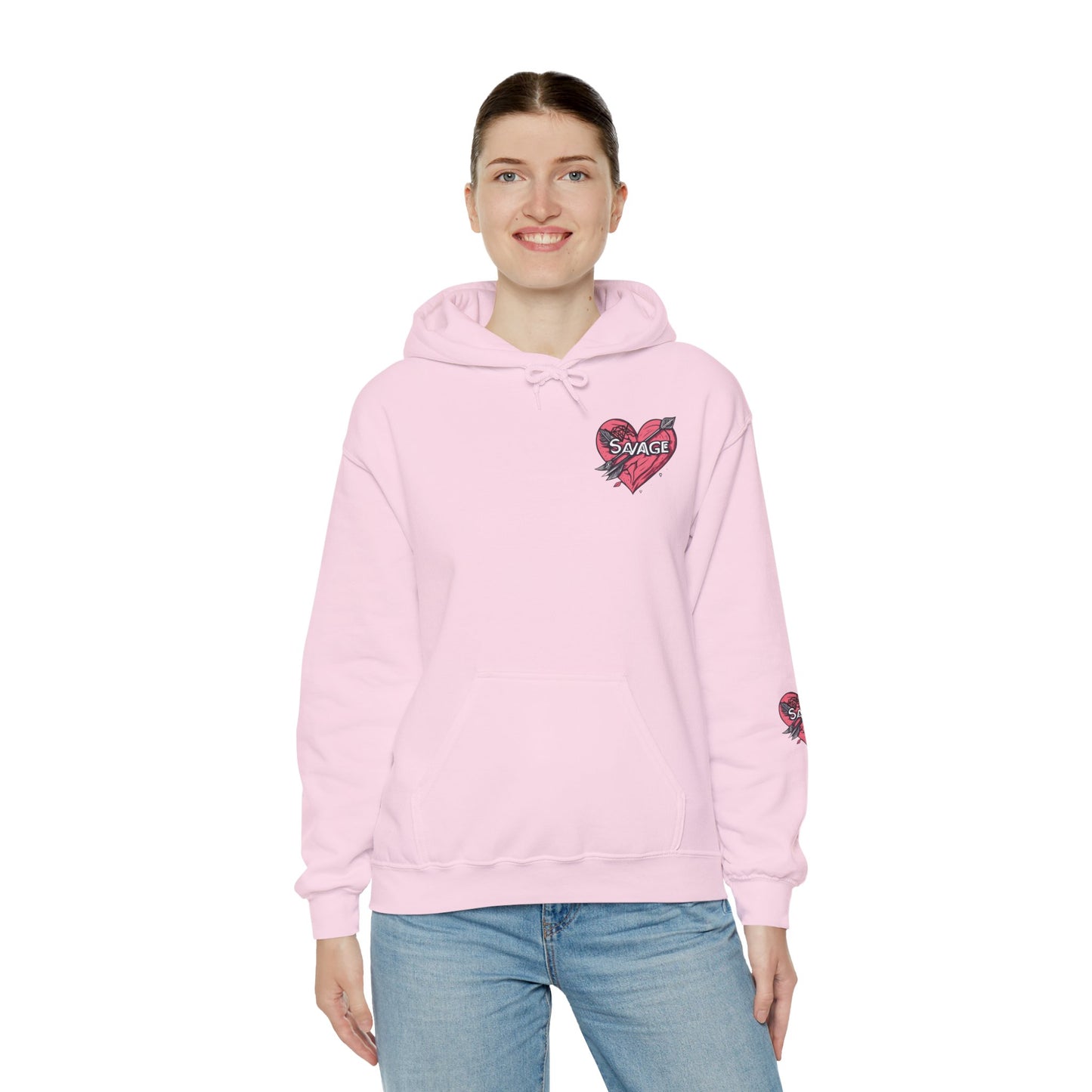 VA SAVAGE "Bow & Heart"  Hoodie