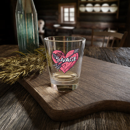 VA Savage "Bow & Heart" Shot Glass - 1.5oz