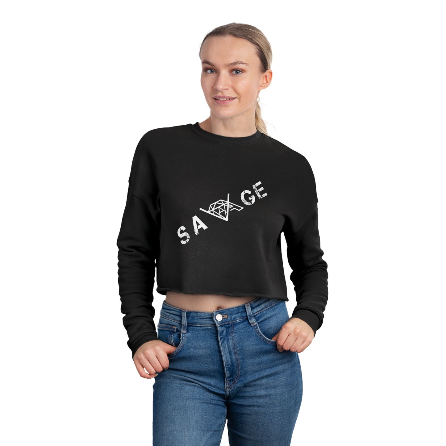 VA SAVAGE Women's Cropped Sweatshirt