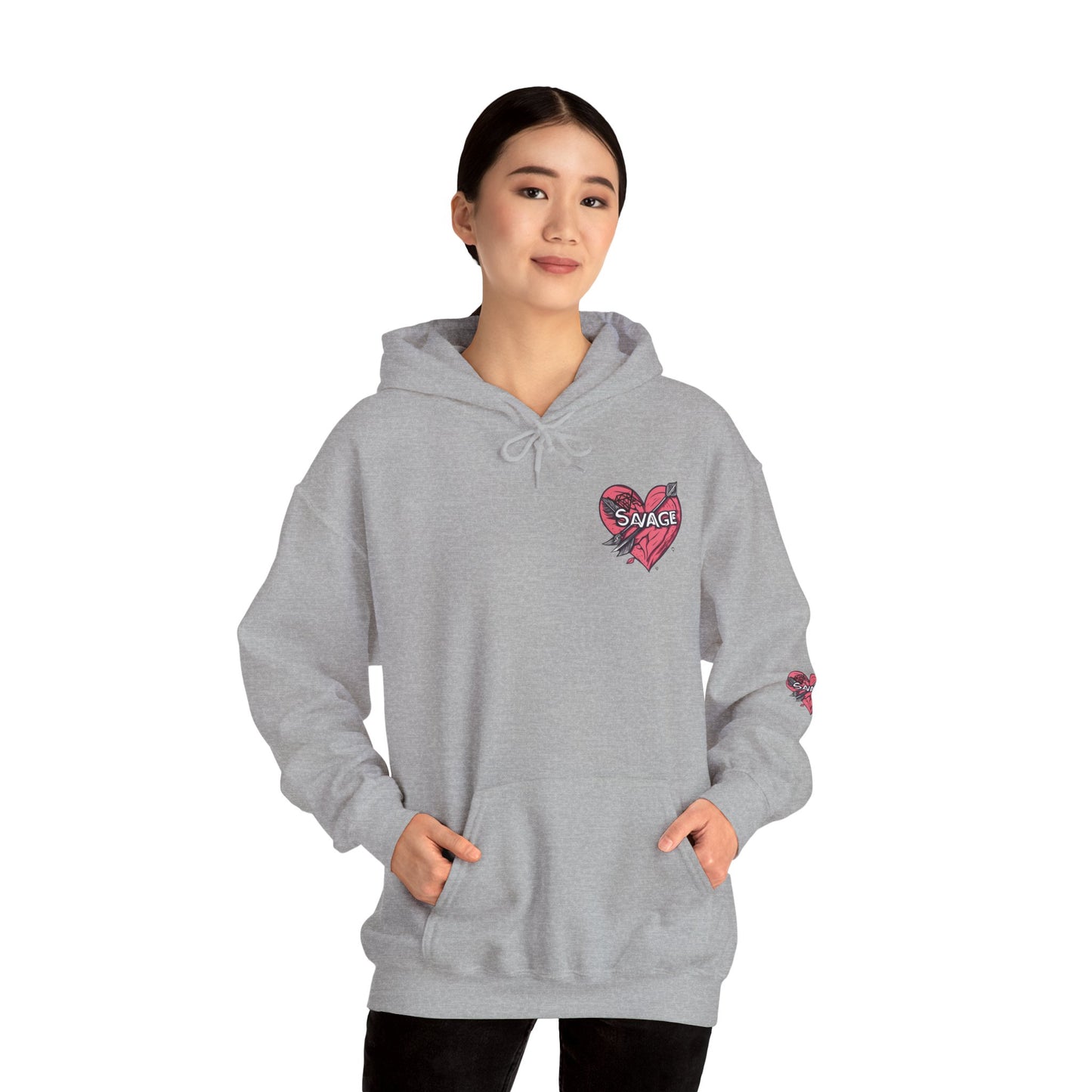 VA SAVAGE "Bow & Heart"  Hoodie