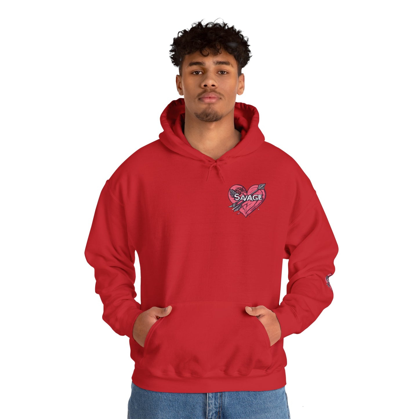 VA SAVAGE "Bow & Heart"  Hoodie