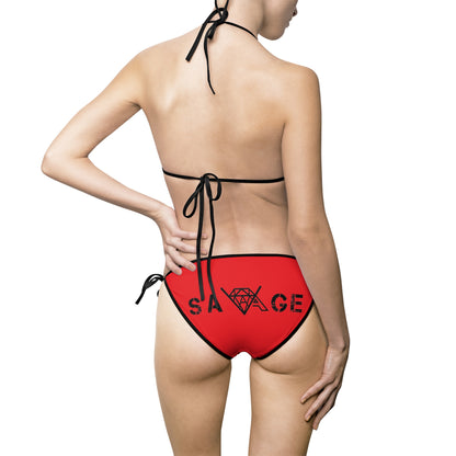 VA Savage Women's Red Bikini Swimsuit