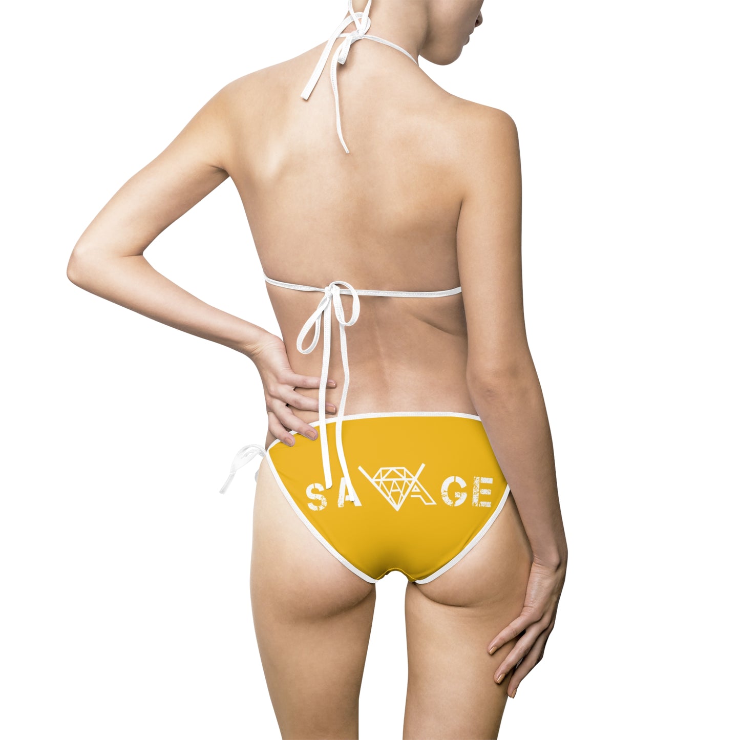 VA Savage Women's Yellow Bikini Swimsuit