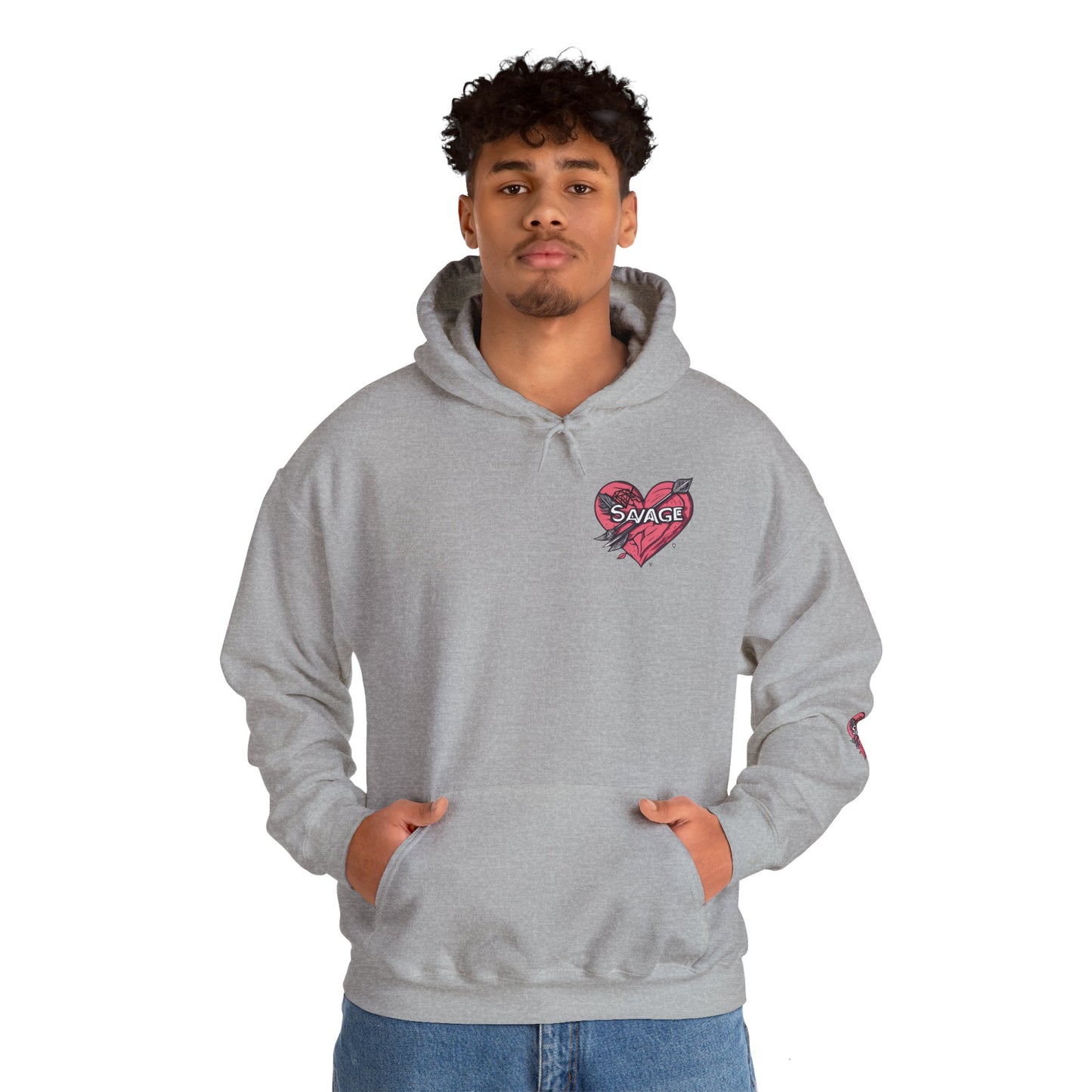 VA SAVAGE "Bow & Heart"  Hoodie