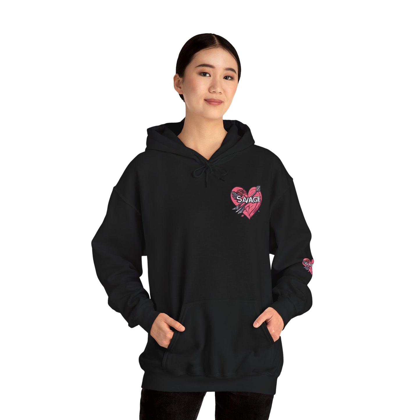 VA SAVAGE "Bow & Heart"  Hoodie