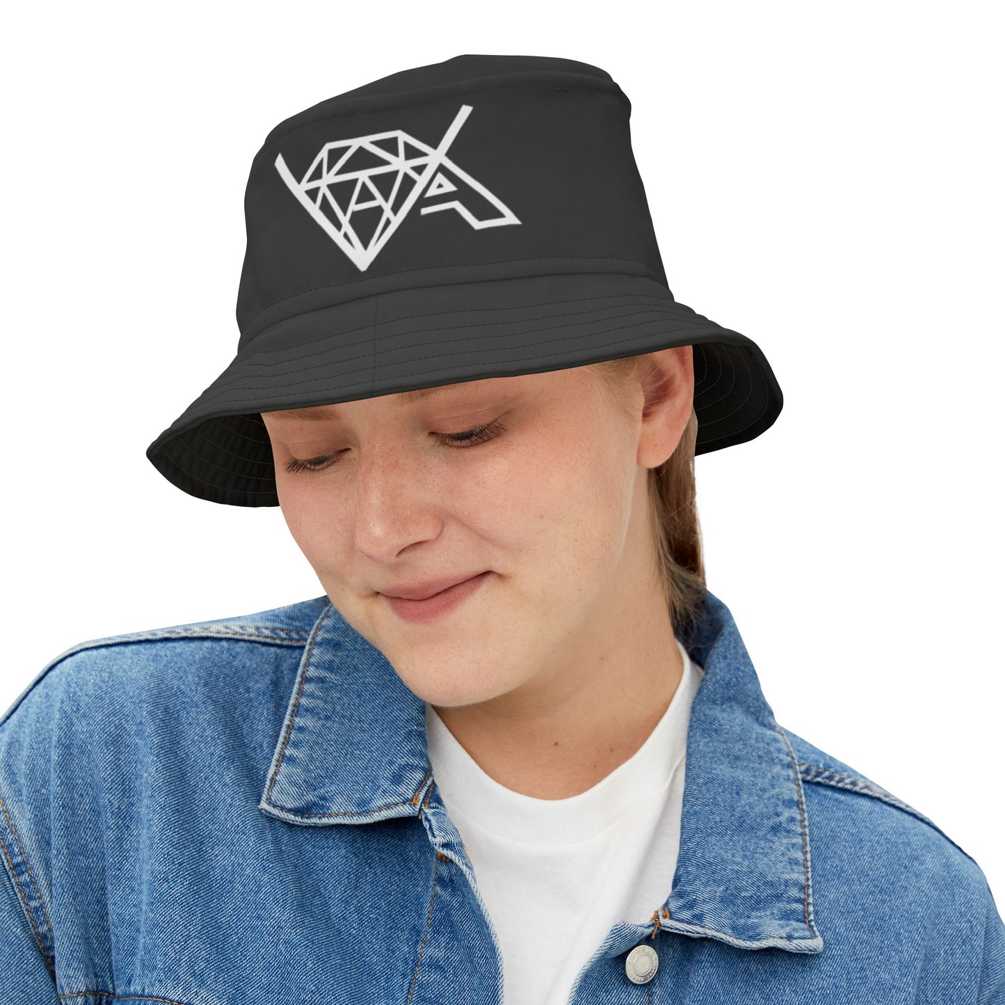 VA Savage "Diamond"  Black Bucket Hat