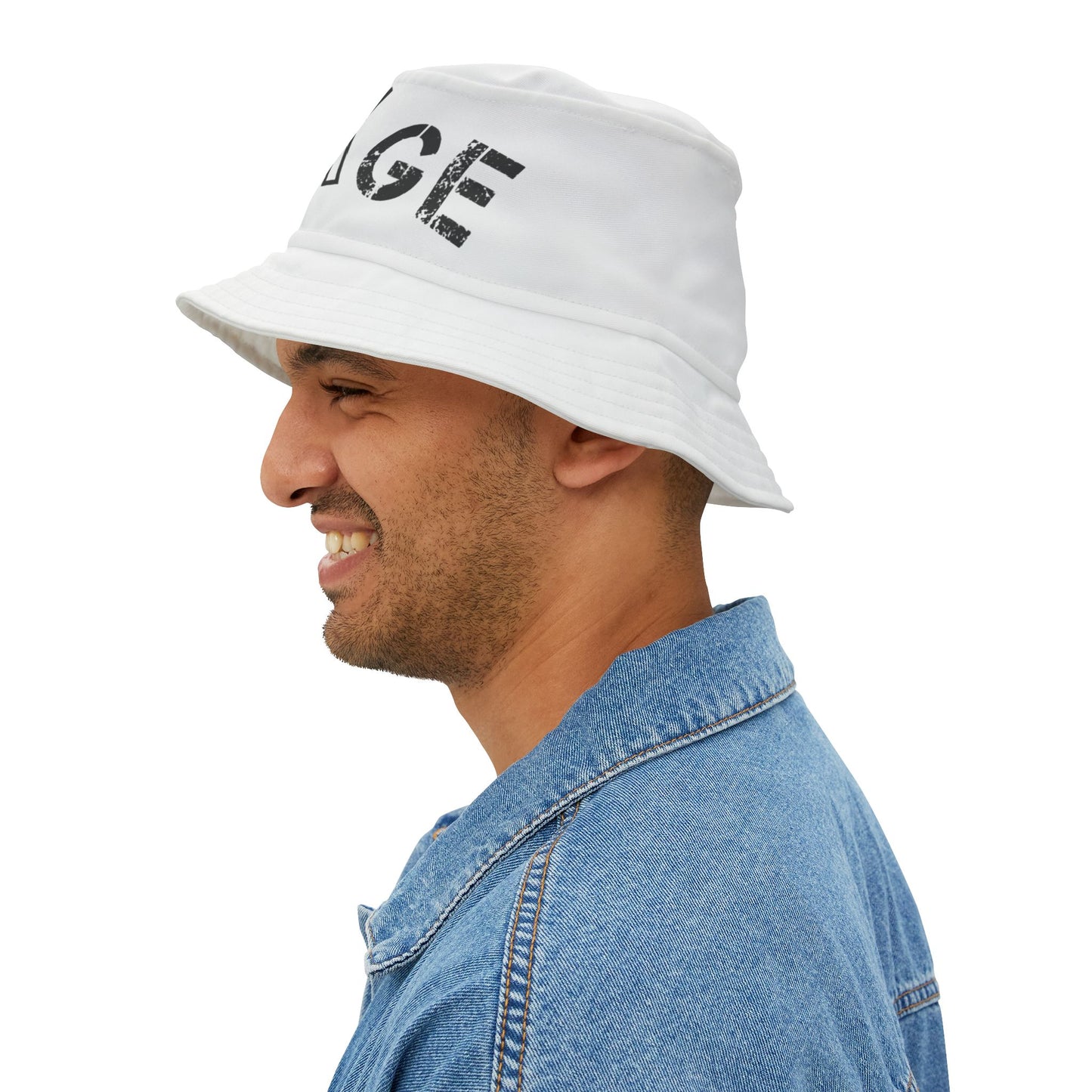 VA Savage White Bucket Hat