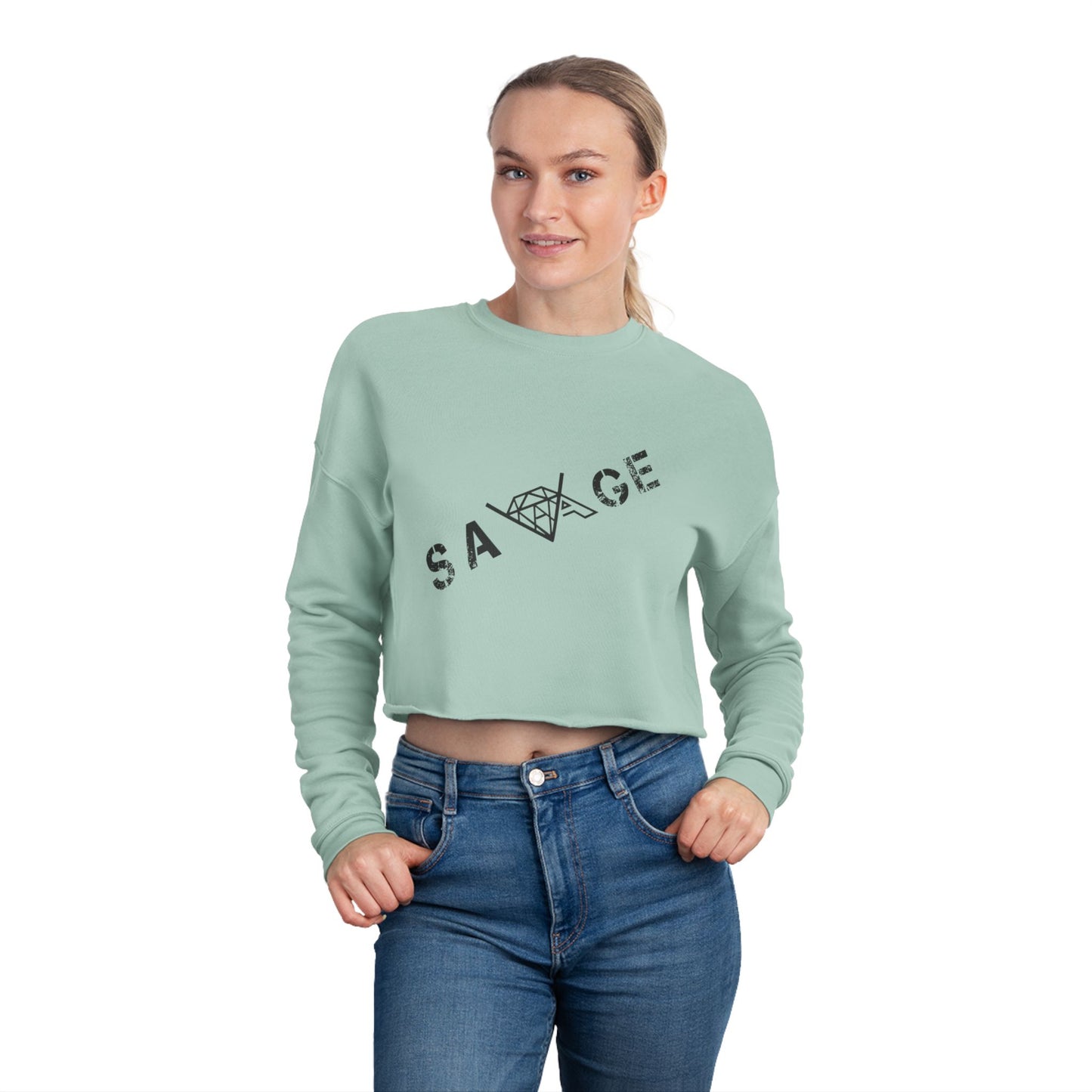 VA SAVAGE Women's Cropped Sweatshirt