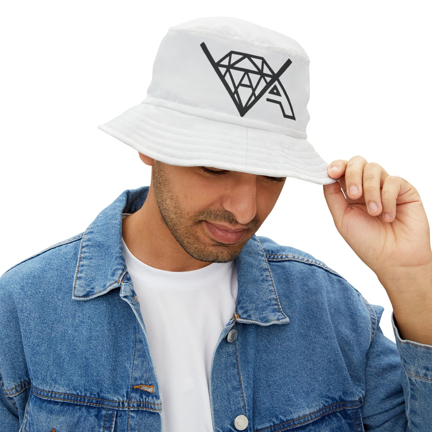 VA Savage "Diamond"  White Bucket Hat