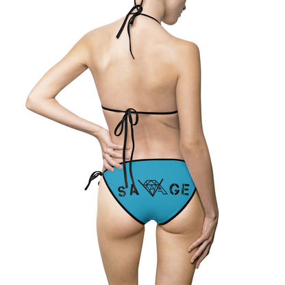 VA Savage Women's Turquoise Bikini Swimsuit