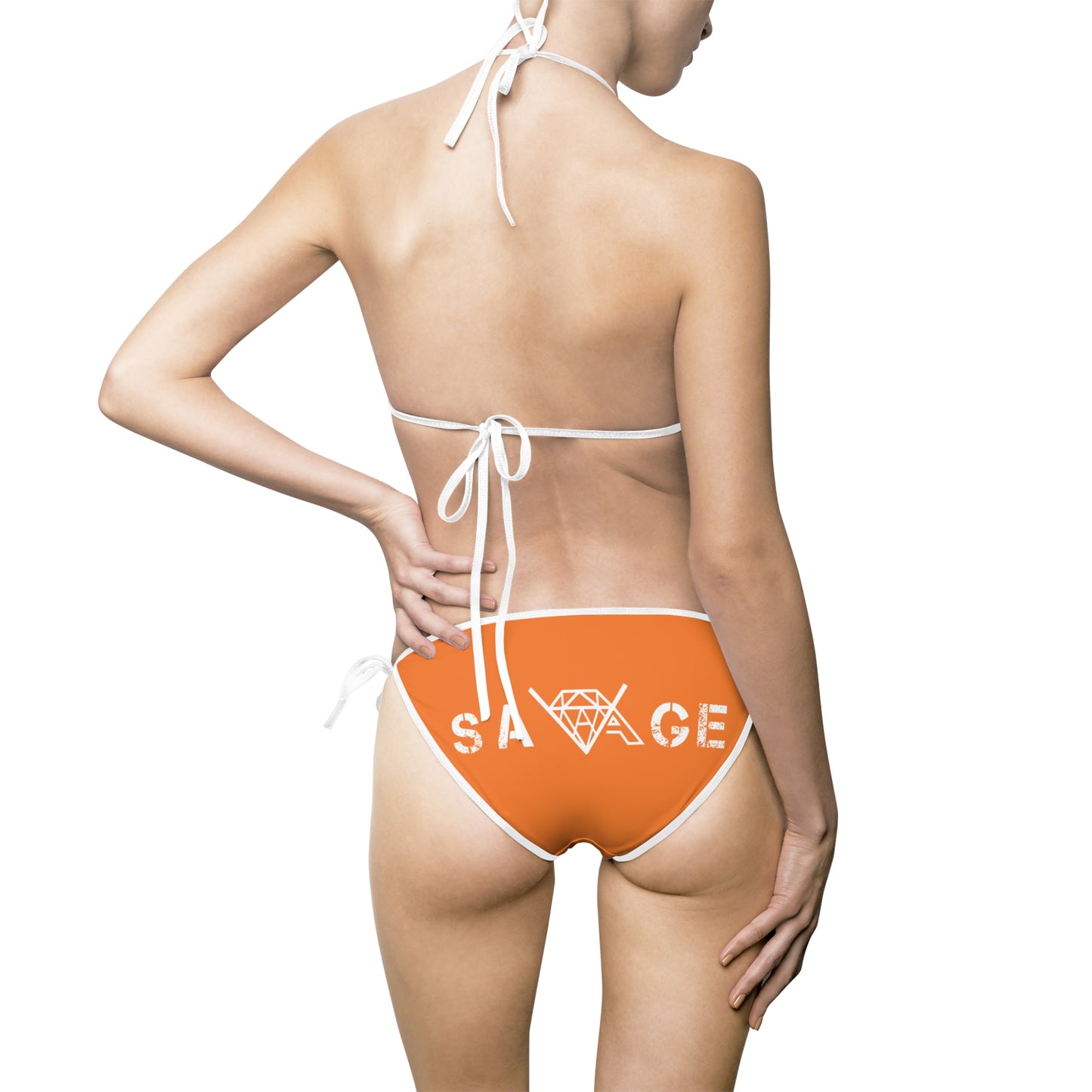 VA Savage Women's Orange Bikini Swimsuit